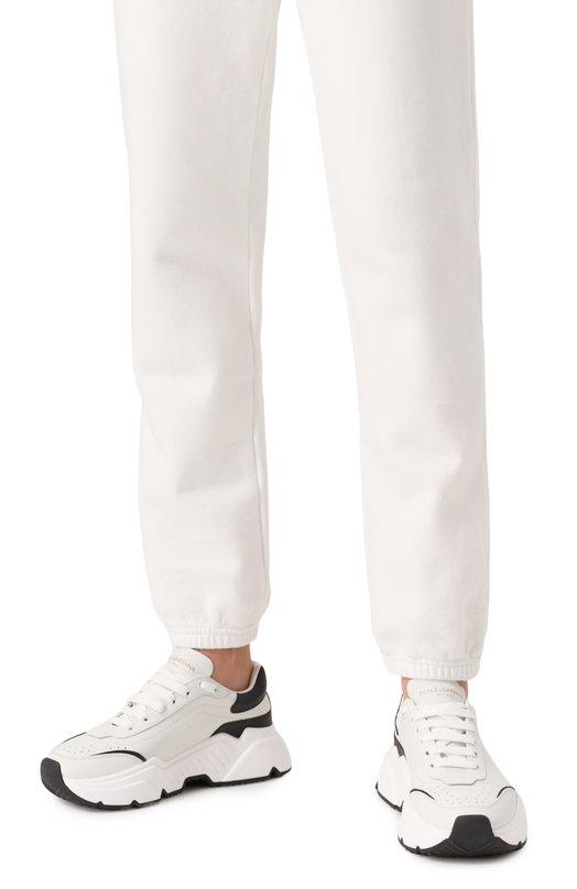 Кожаные кроссовки Daymaster Dolce & Gabbana CK1791/AX589 Белый  CK1791/AX589 Фото 3