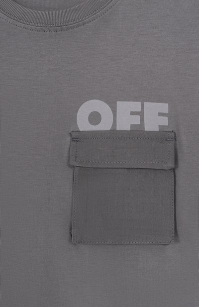 Хлопковая футболка OFF-WHITE, арт. 0BAA016F25JER001/4-12, фото 3