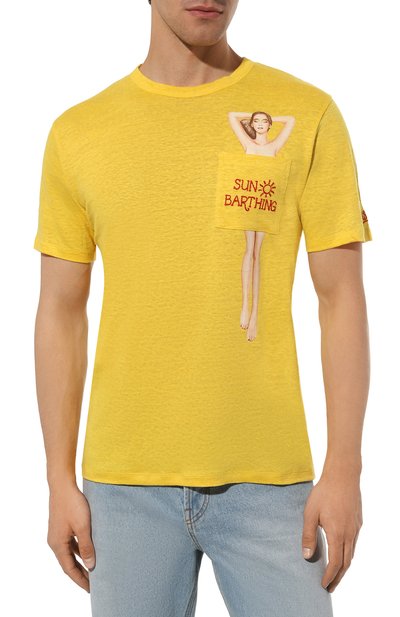 Льняная футболка MC2 SAINT BARTH, арт. STBM ECSTASEA/ECS0001/02925B, фото 3