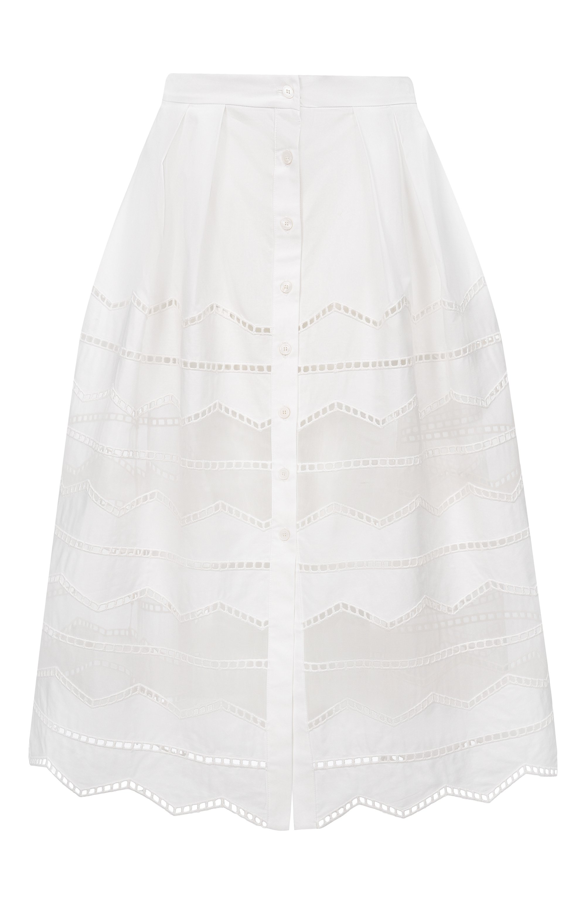 Юбка из хлопка и шелка ELIE SAAB, арт. SK276NR26/CES01, фото 1