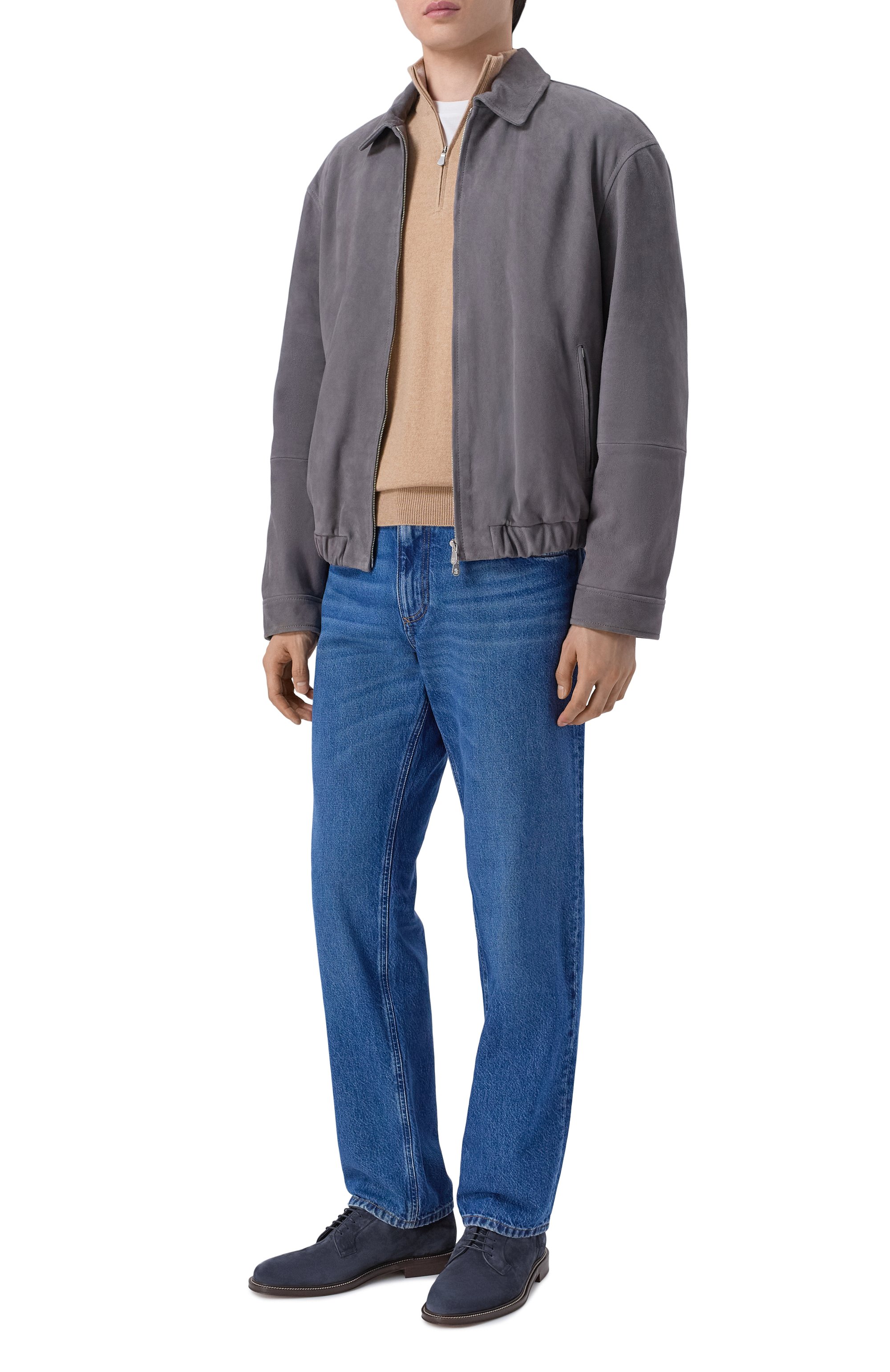 Замшевые дерби BRUNELLO CUCINELLI, арт. MZUPAIT654, фото 2