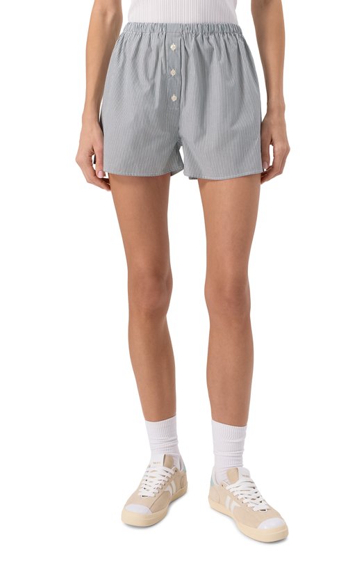 Хлопковые шорты Sporty and Rich SH035606302ST71 Зелёный  SH035606302ST71 Фото 3