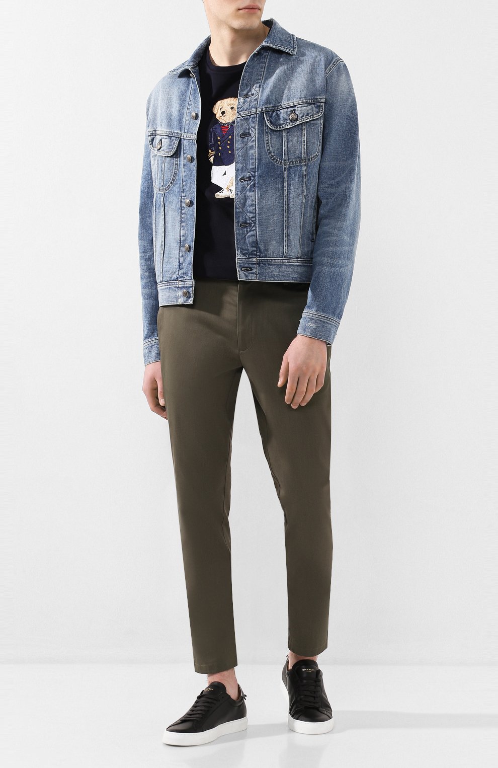 Хлопковая футболка RALPH LAUREN темно-синего цвета по цене 68950 руб., арт. 790786266, фото 2 Хлопковая футболка RALPH LAUREN, арт. 790786266, фото 2