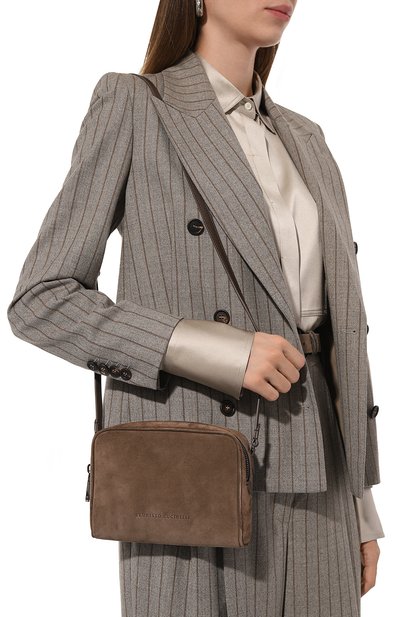 Сумка boston BRUNELLO CUCINELLI коричневого цвета по цене 213500 руб., арт. MBDLD2630, фото 2 Сумка boston BRUNELLO CUCINELLI, арт. MBDLD2630, фото 2