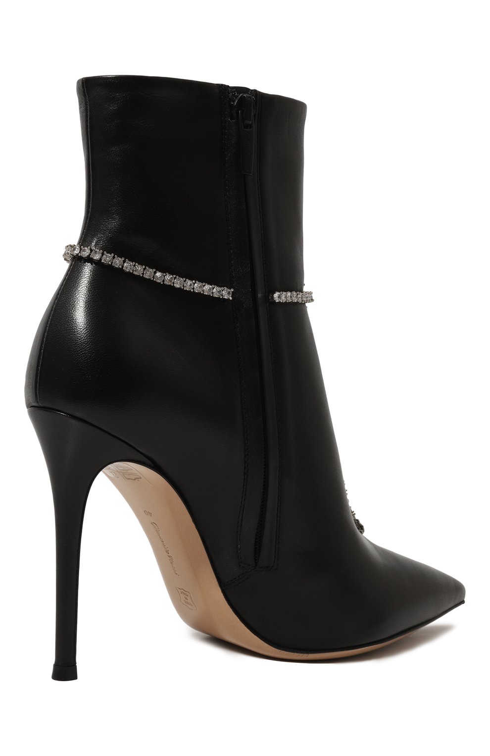 Кожаные ботильоны GIANVITO ROSSI черного цвета по цене 165500 руб., арт. G73136.15RIC.NAPNER0, фото 5 Кожаные ботильоны GIANVITO ROSSI, арт. G73136.15RIC.NAPNER0, фото 5