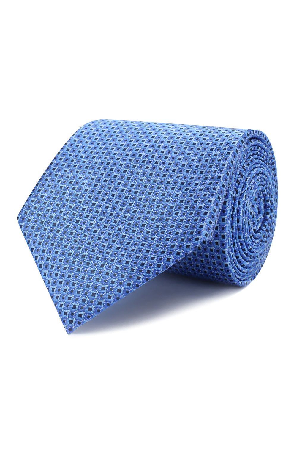 Шелковый галстук CANALI синего цвета по цене 10950 руб., арт. 18/HS02118, фото 1 Шелковый галстук CANALI, арт. 18/HS02118, фото 1