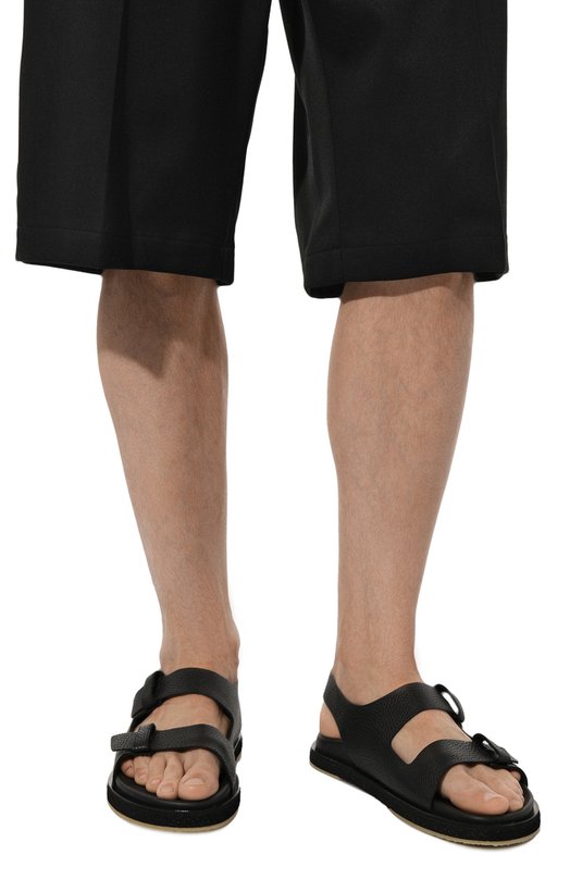 Кожаные сандалии Seboy`s Чёрный, фото 3