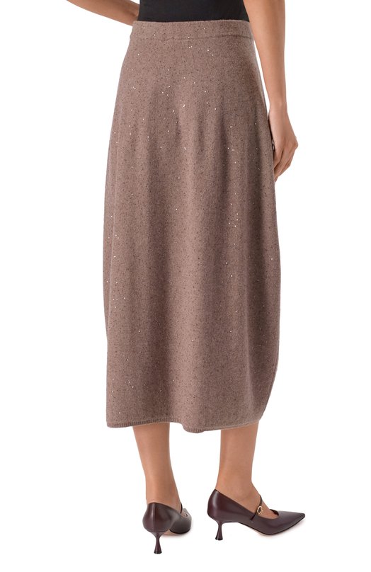 Юбка из шерсти и кашемира Antonelli Firenze 41621P/01725 Бежевый  41621P/01725 Фото 4