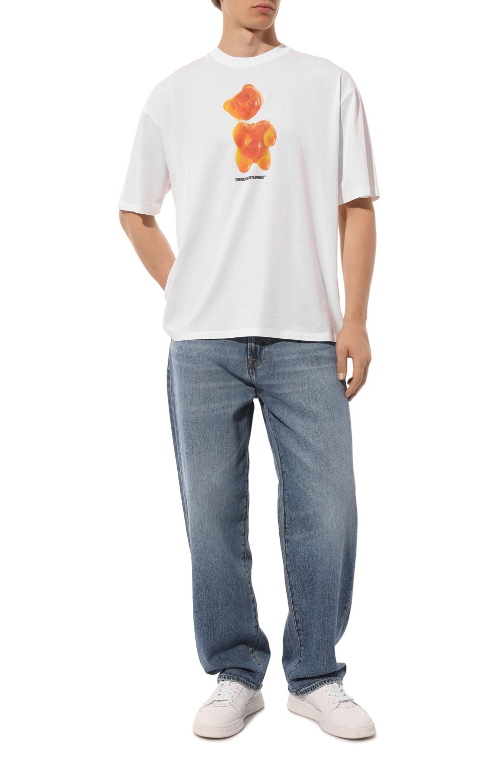 Хлопковая футболка DIEGO VENTURINO, арт. D3W4DVTS00G0, фото 2