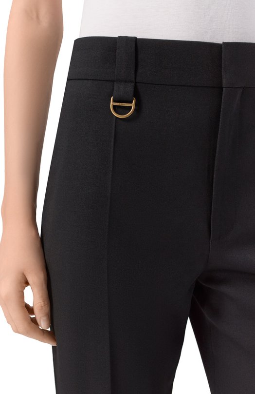 Шерстяные брюки Chloé CH25APA29067 Чёрный  CH25APA29067 Фото 5