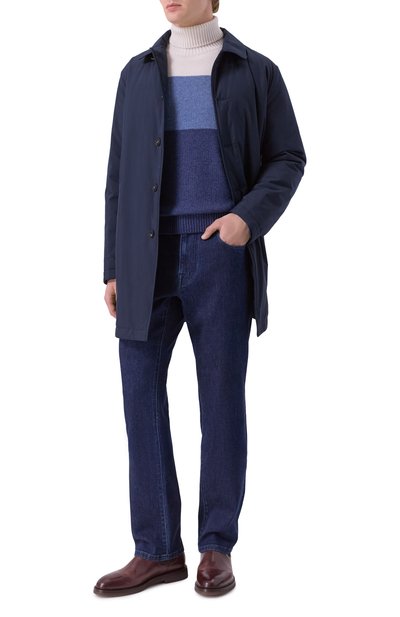 Кашемировый свитер MVST синего цвета по цене 185000 руб., арт. M25.1PM.K019, фото 2 Кашемировый свитер MVST, арт. M25.1PM.K019, фото 2