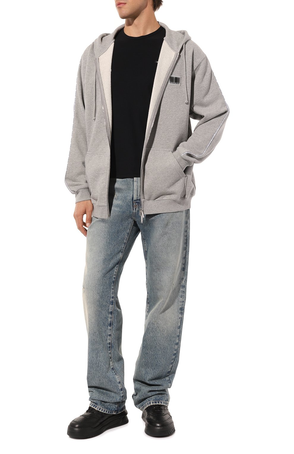 Кожаные кроссовки greca odissea VERSACE, арт. 1008124/1A05873, фото 2