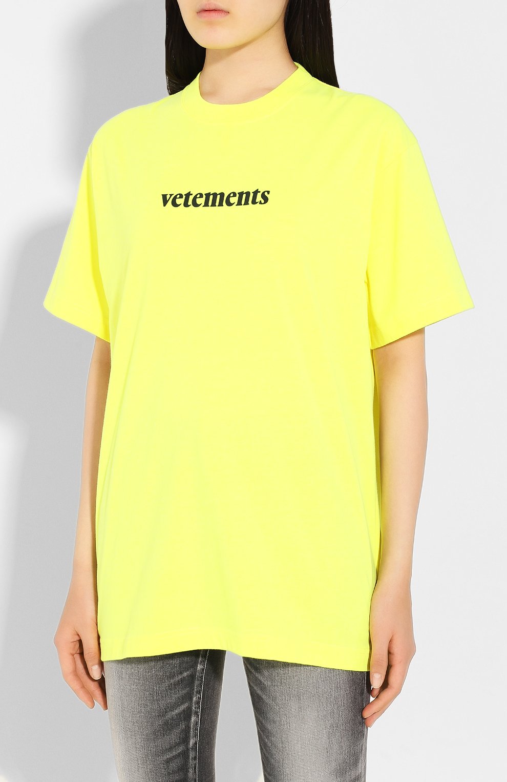 Футболка VETEMENTS, арт. SS20TR304 1610/W/FLU0 YELL0W, фото 3