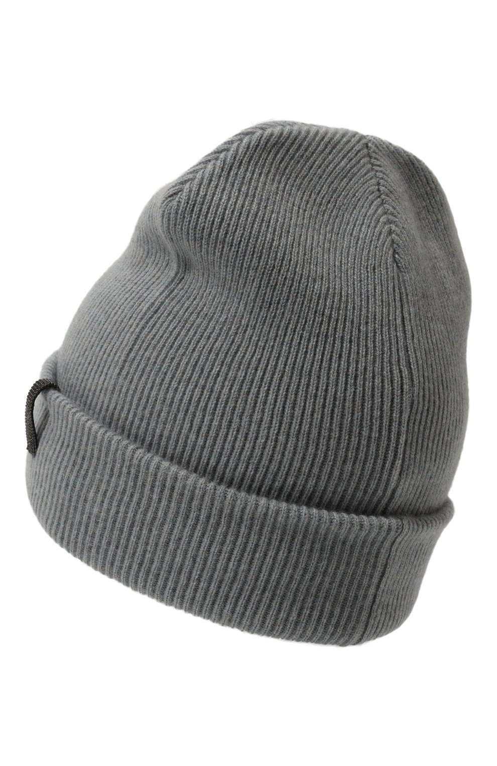 Кашемировая шапка BRUNELLO CUCINELLI тёмно-голубого цвета по цене 25250 руб., арт. B12M10779A, фото 2 Кашемировая шапка BRUNELLO CUCINELLI, арт. B12M10779A, фото 2