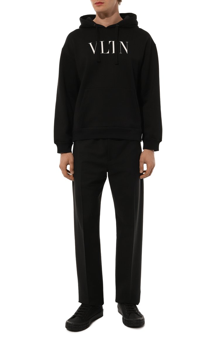 Хлопковое худи VALENTINO, арт. 5V3MF14F3TV, фото 2