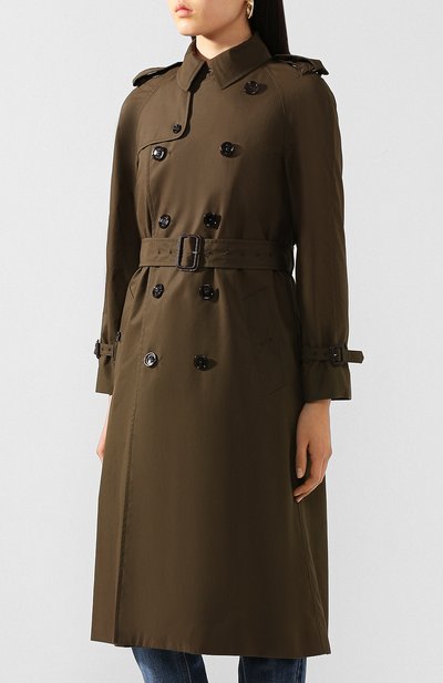 Тренч CELINE хаки цвета по цене 299500 руб., арт. 2M015085I, фото 3 Тренч CELINE, арт. 2M015085I, фото 3