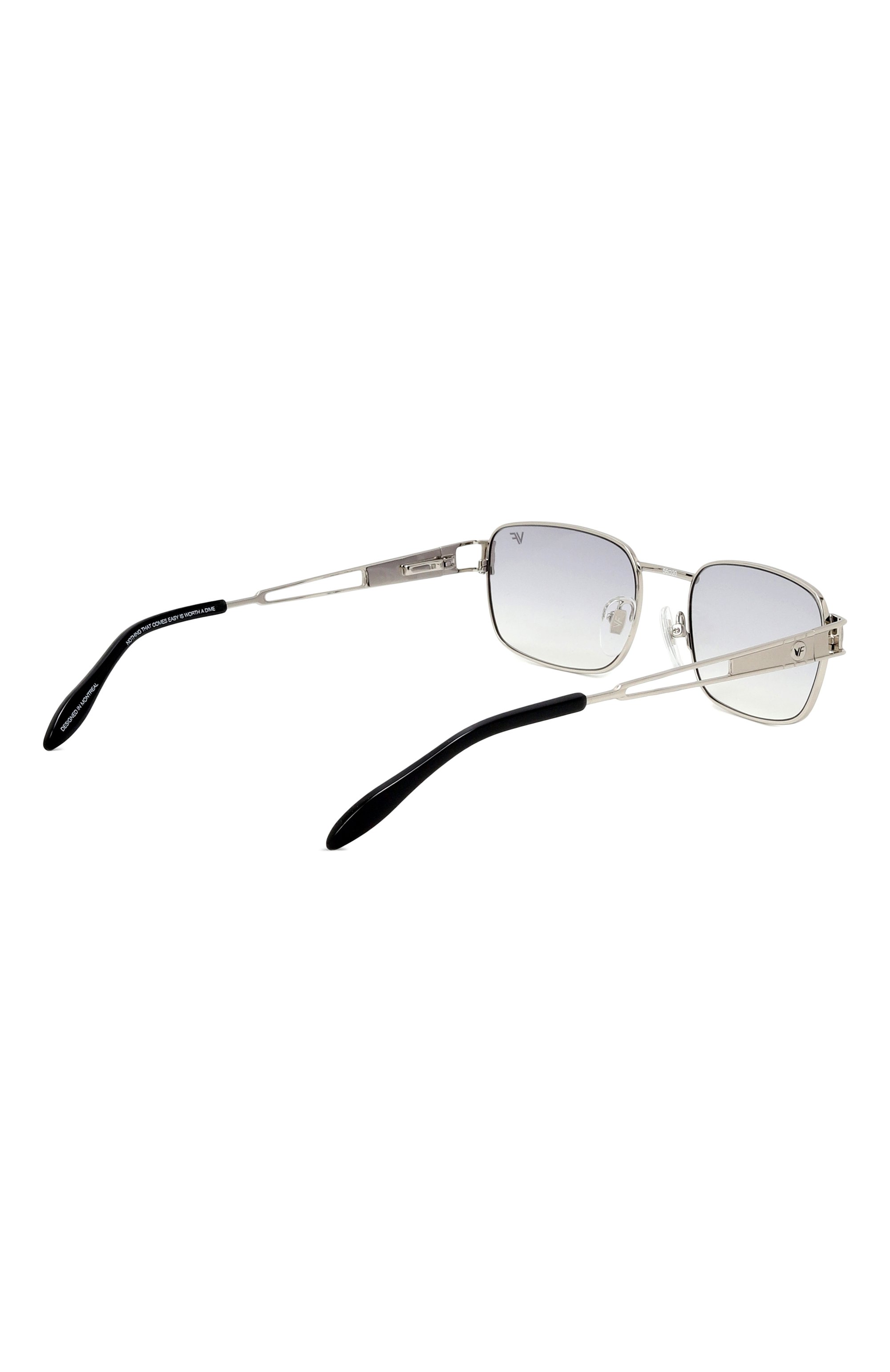 Солнцезащитные очки VINTAGE FRAMES, арт. DIME 24KT WHITE G0LD/CHARC0AL, фото 5