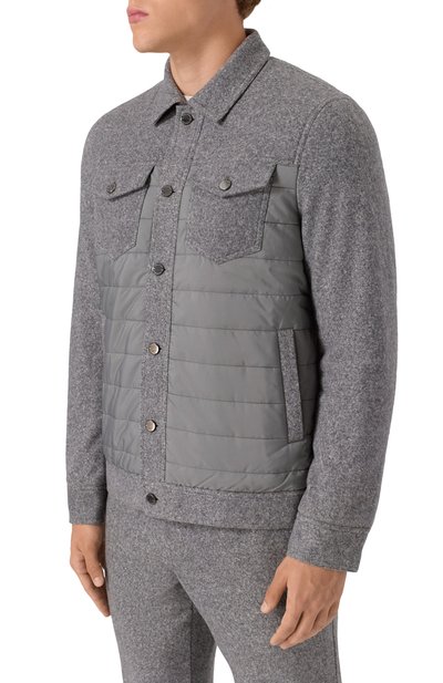 Куртка из хлопка и шерсти CAPOBIANCO, арт. 19M183.FSNY., фото 3