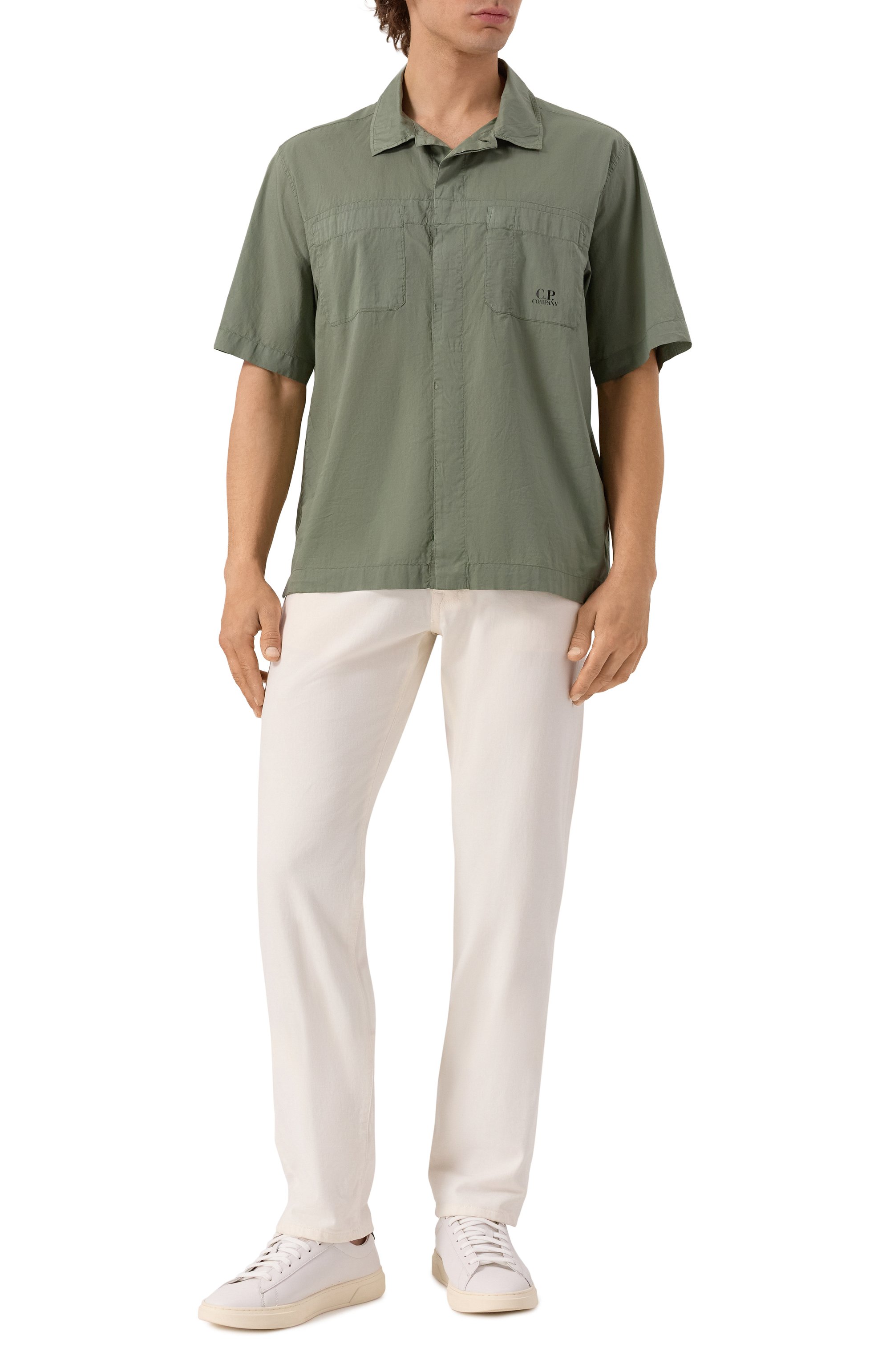 Хлопковая рубашка C.P. COMPANY, арт. 18CMSH247A110349G, фото 2