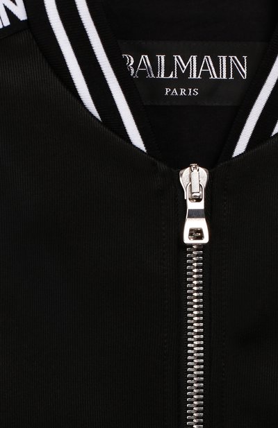 Текстильный бомбер на молнии BALMAIN, арт. 6K2557/KB660/4-10, фото 3