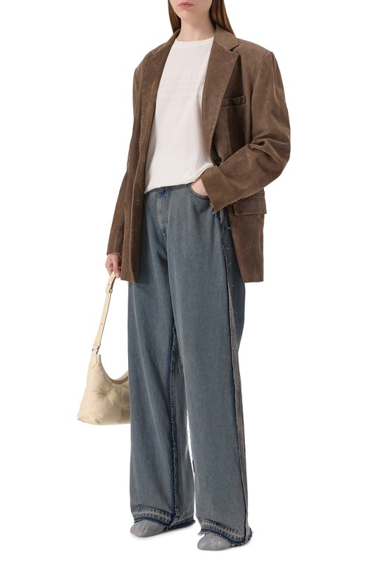 Кожаные ботильоны Anatomic MM6 S66WU0131/P7439 Серый  S66WU0131/P7439 Фото 3