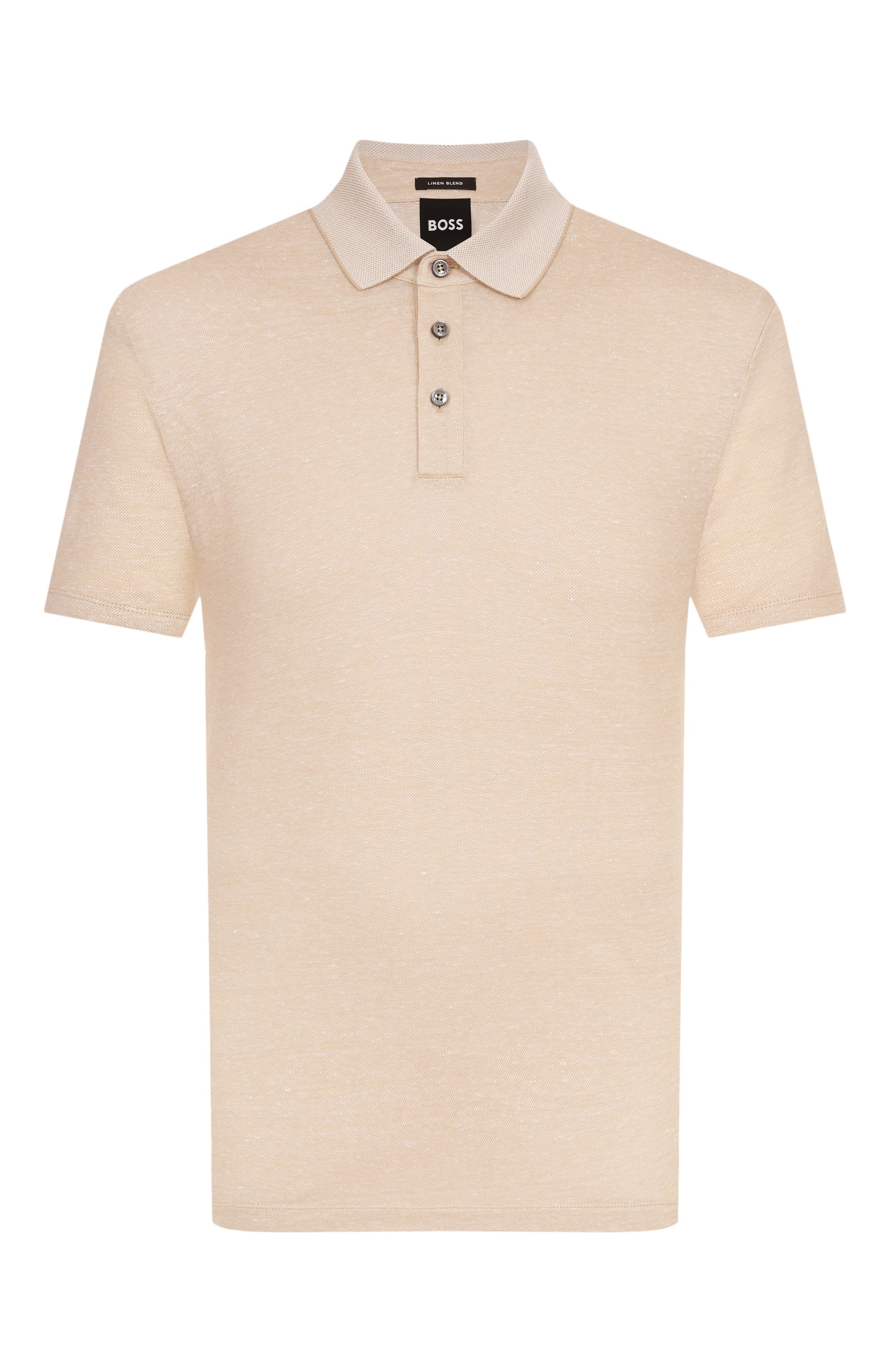 Поло из хлопка и льна BOSS, арт. 50537501, фото 1