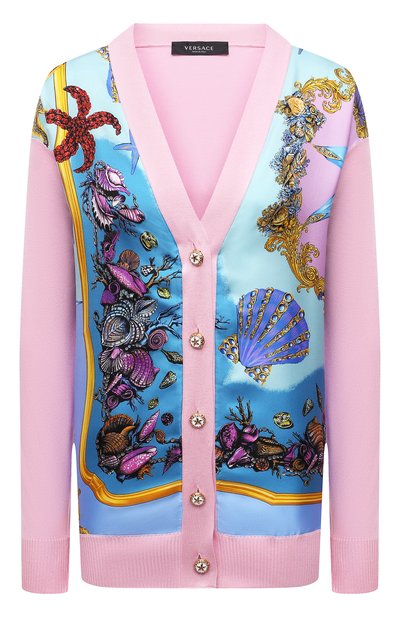 Женский кардиган из шелка и хлопка VERSACE, арт. A89165/A237543