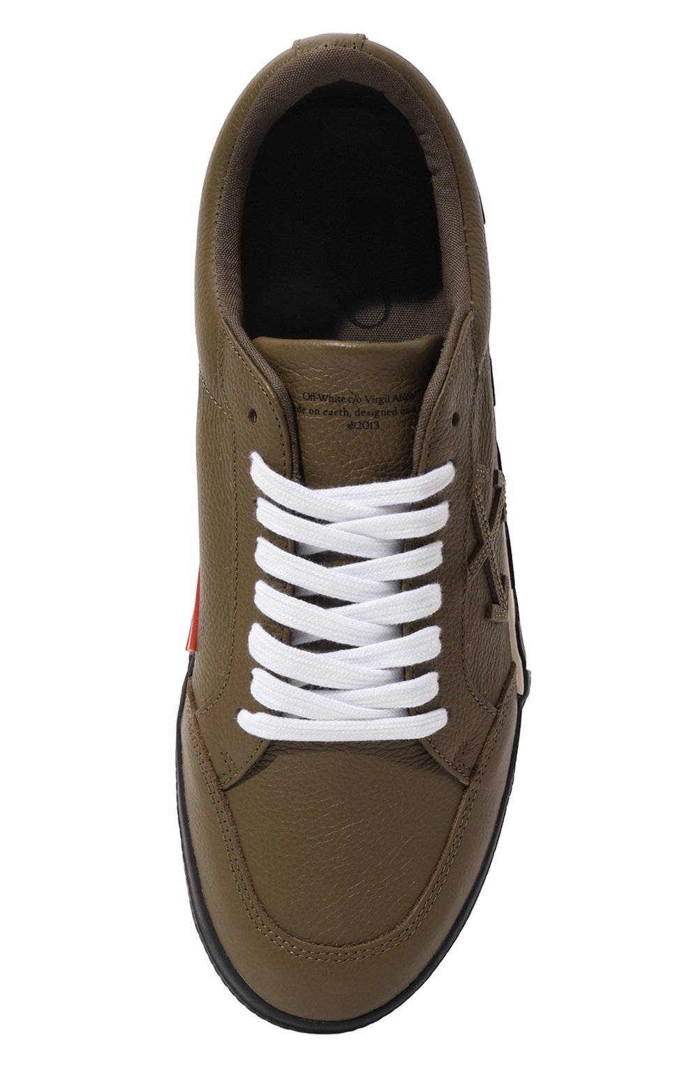 Кожаные кеды vulcanized OFF-WHITE, арт. OMIA085F22LEA0025656, фото 6