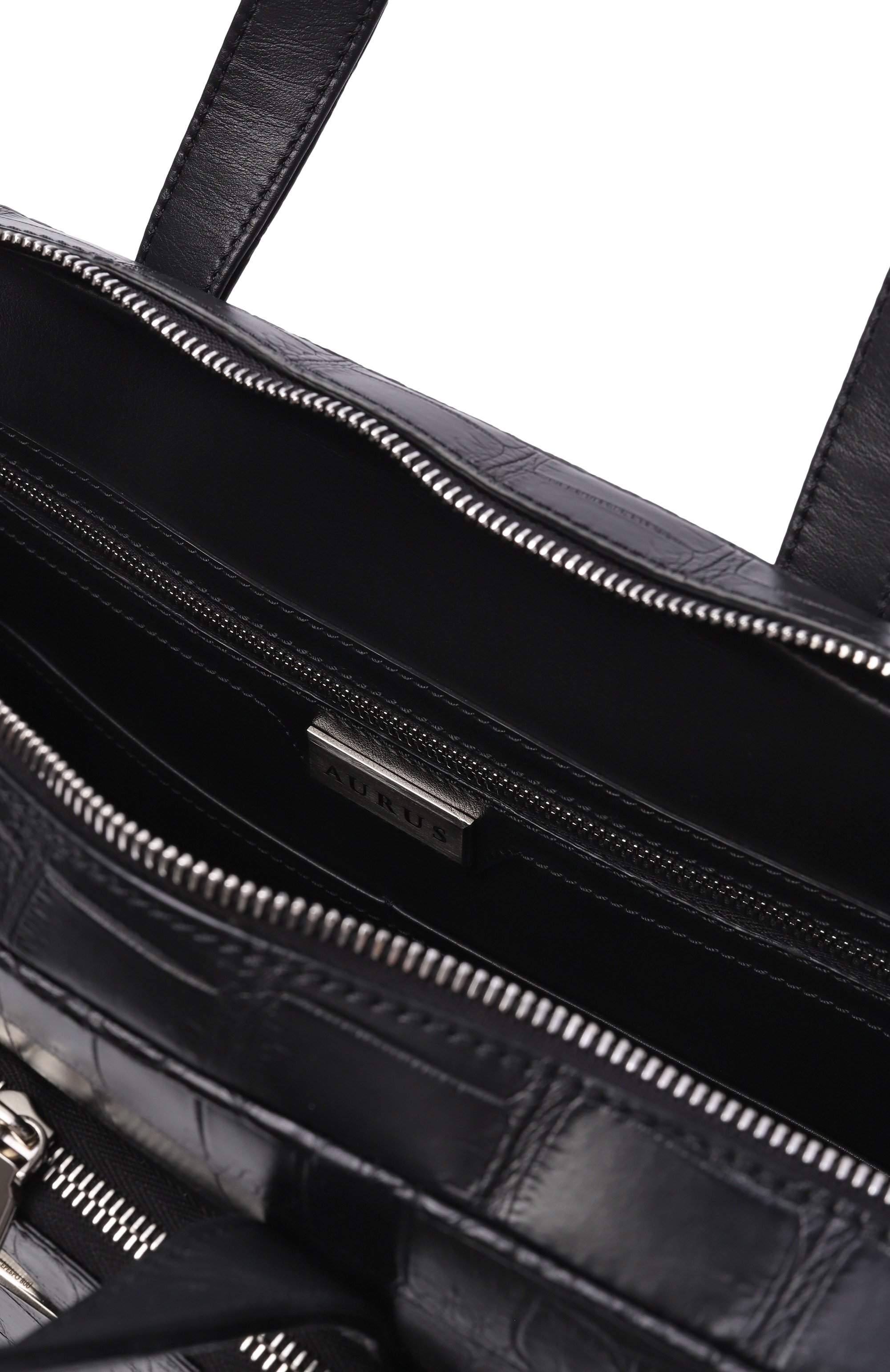 Портфель из кожи крокодила AURUS COLLECTION, арт. BB001BKS, фото 5