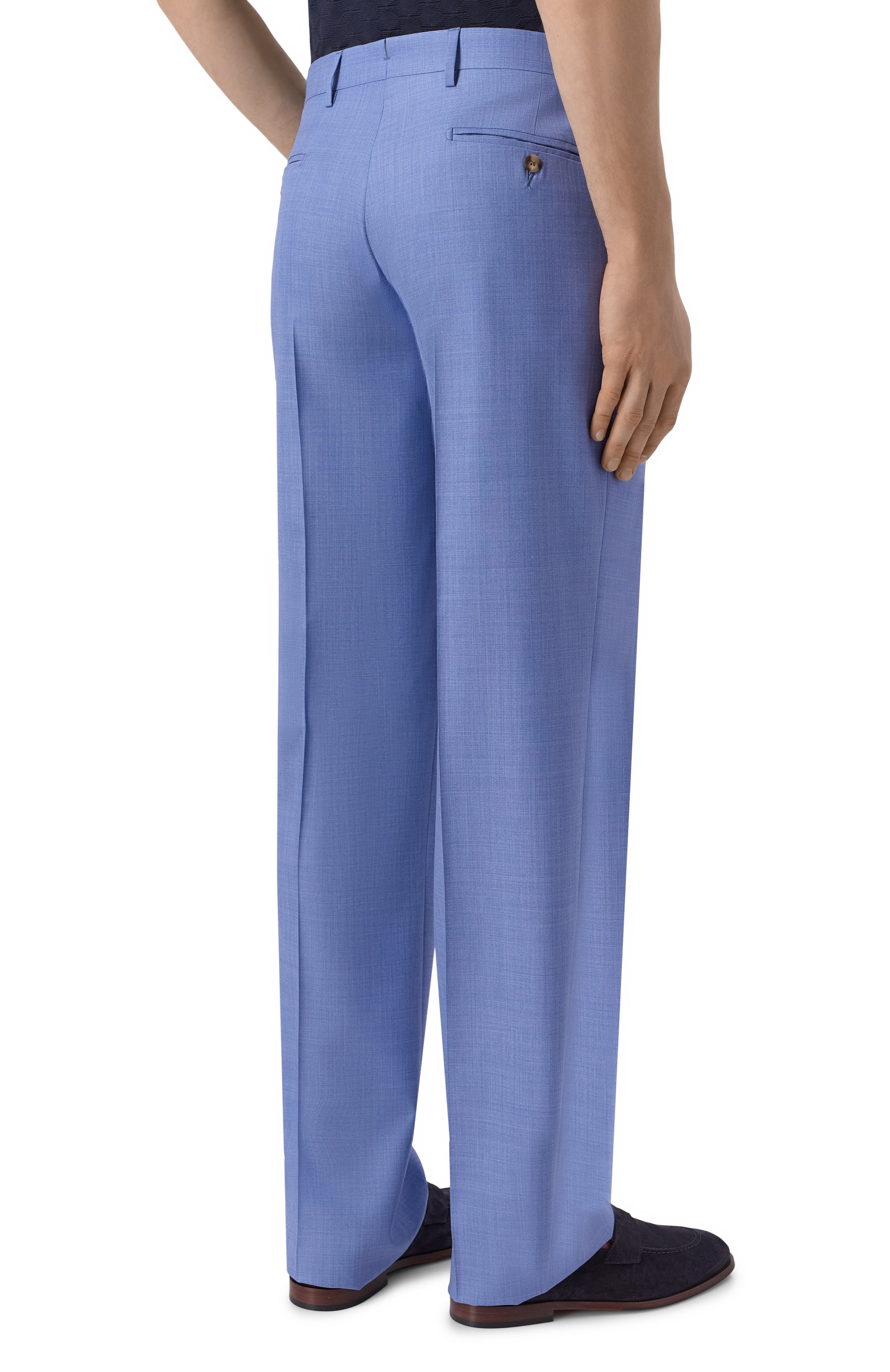 Брюки из шерсти и шелка MVST, арт. M26.CSM.T410/953-W00L/SILK, фото 4