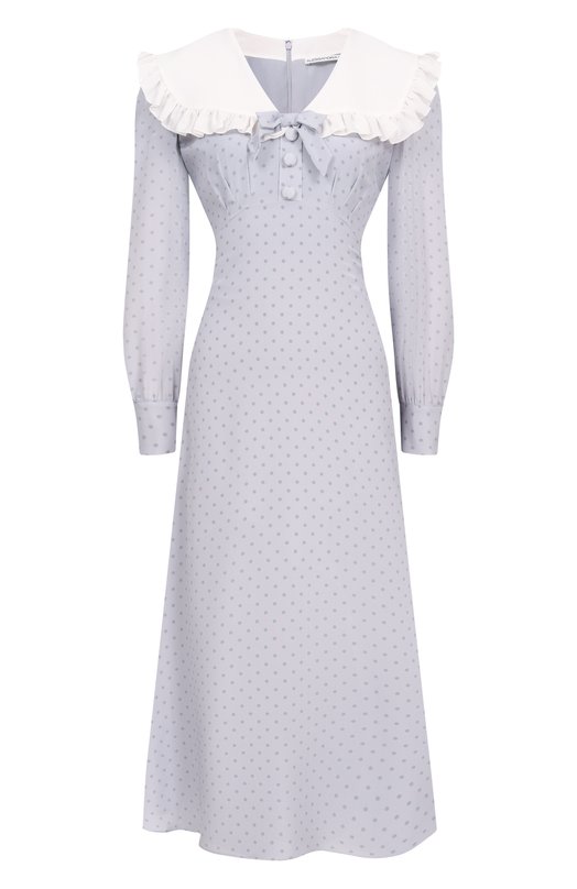 Шелковое платье Alessandra Rich FABX4368/F4686 Серый FABX4368/F4686