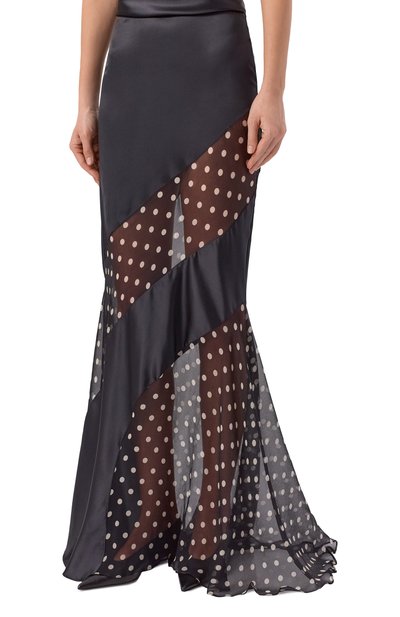 Атласная юбка NINA RICCI черного цвета по цене 171000 руб., арт. 26PCJU030/SE1409, фото 3 Атласная юбка NINA RICCI, арт. 26PCJU030/SE1409, фото 3