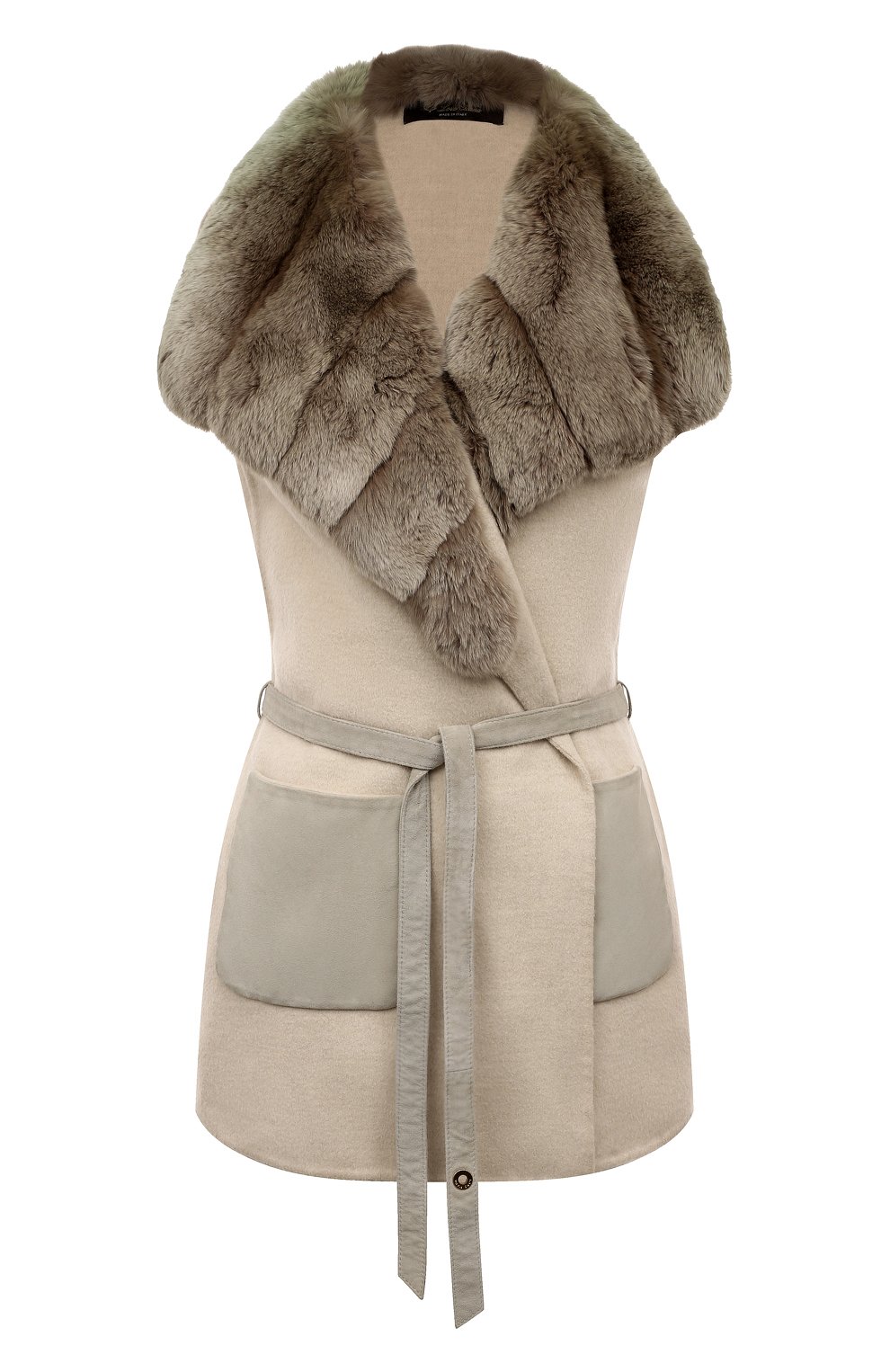 Жилет с отделкой из меха шиншиллы LORO PIANA, арт. FAE4948, фото 1