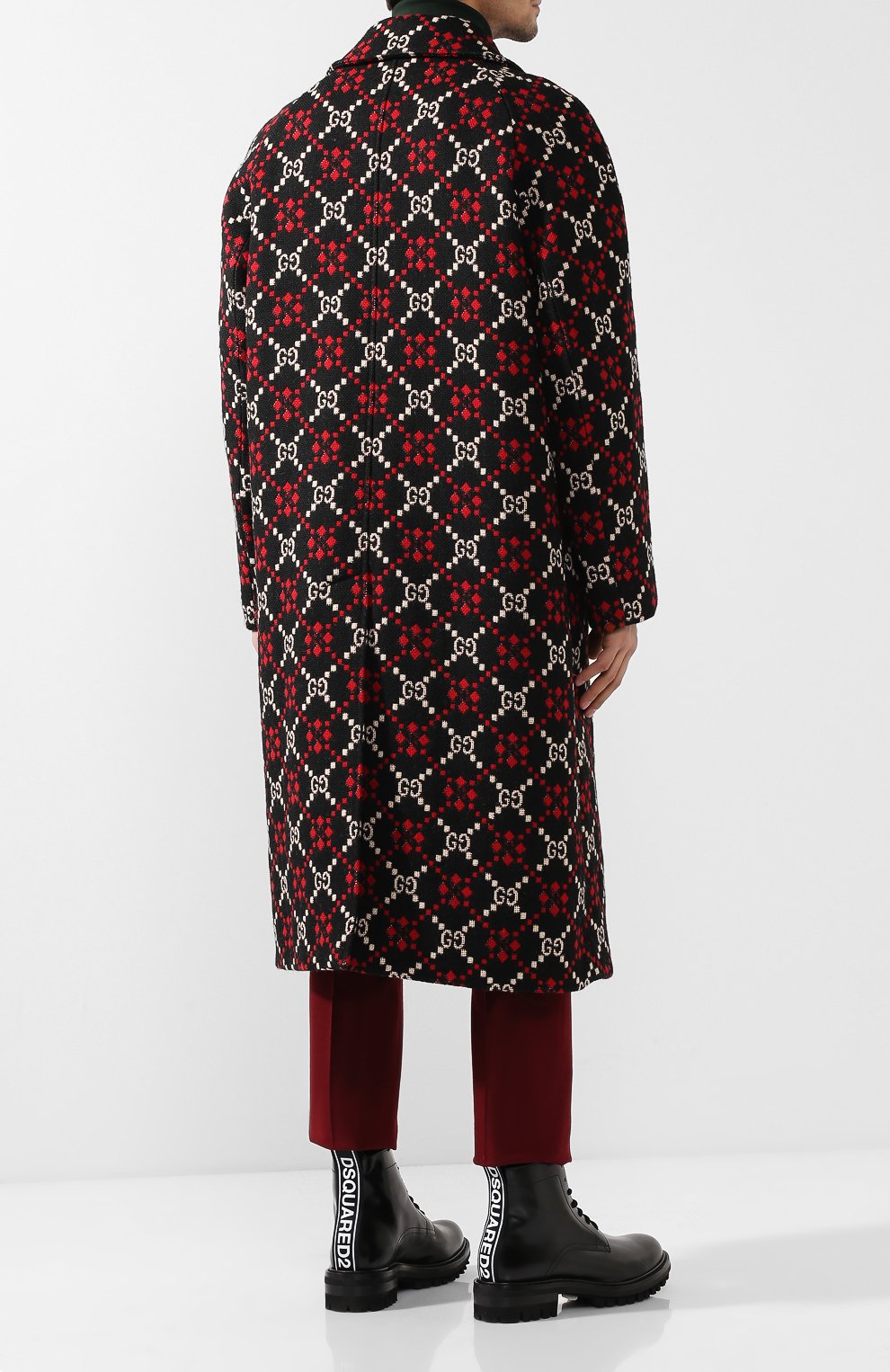 Шерстяное пальто GUCCI, арт. 535769/Z507M, фото 4