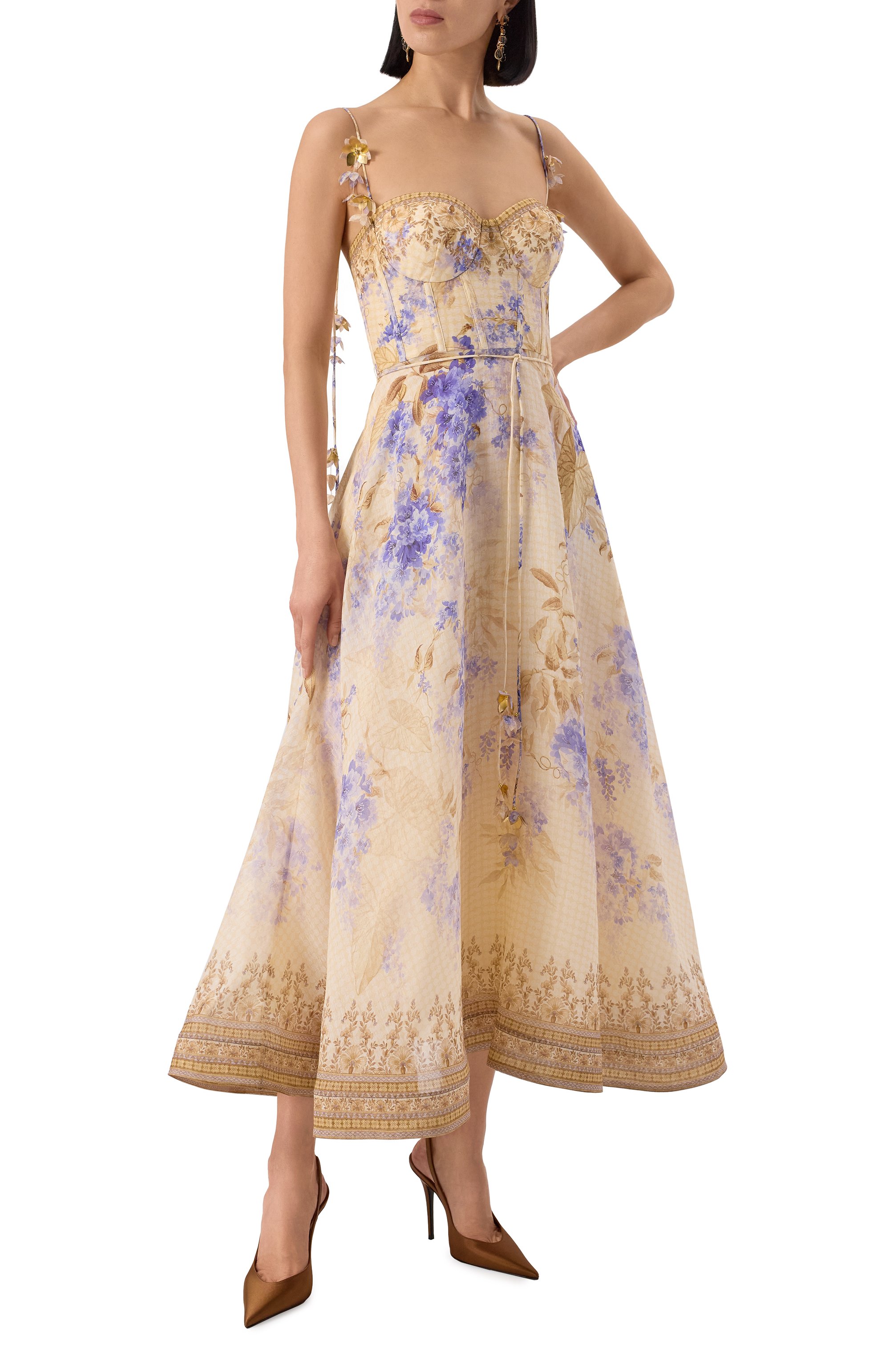 Платье изо льна и шелка ZIMMERMANN, арт. 3885DS252, фото 2