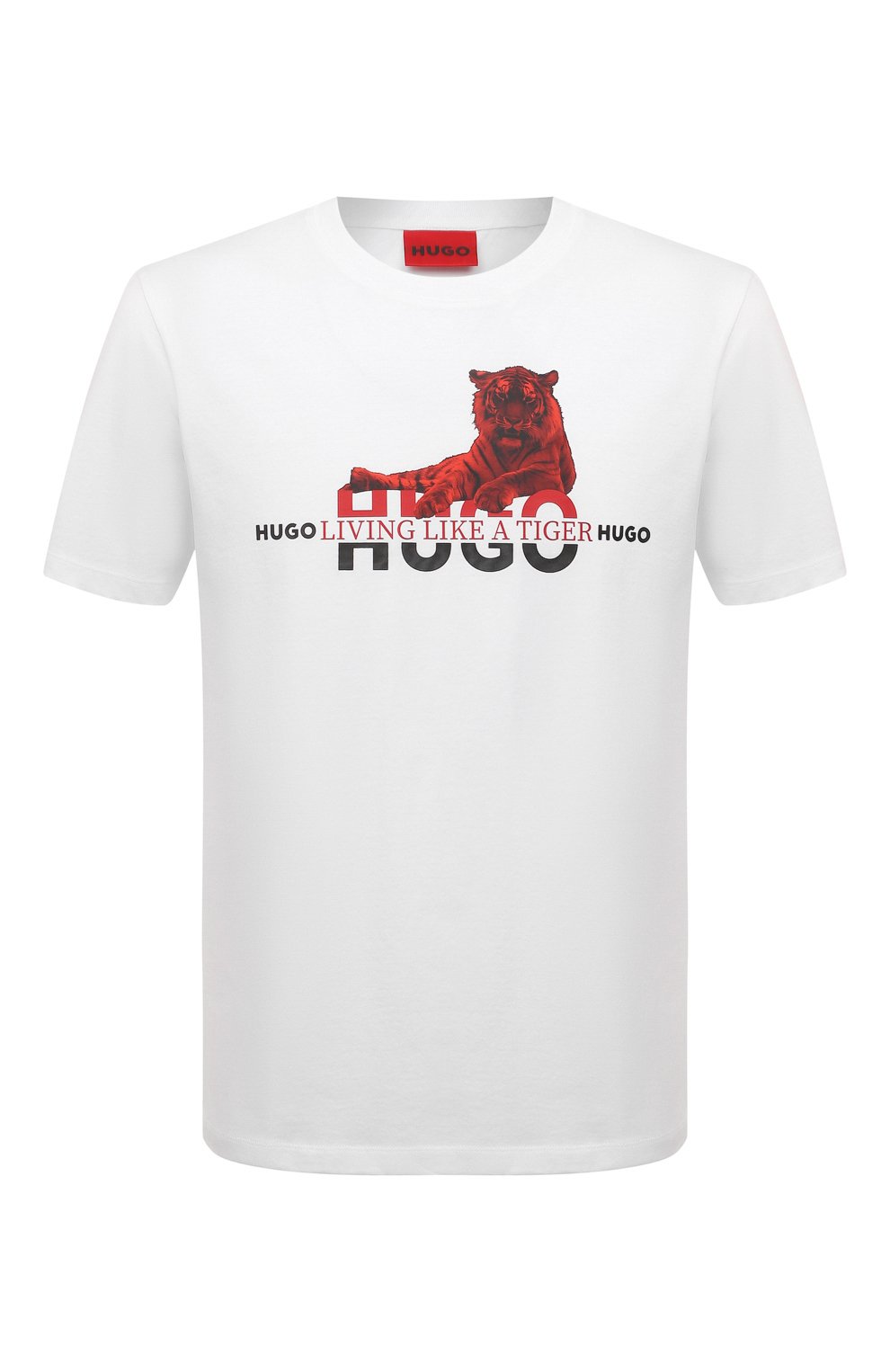 Хлопковая футболка HUGO, арт. 50467356, фото 1