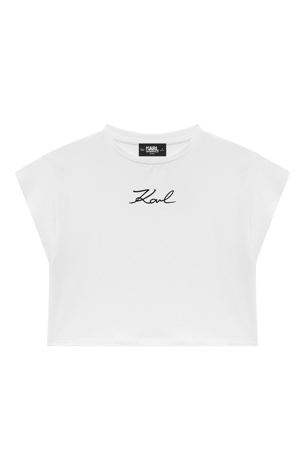 Хлопковая футболка KARL LAGERFELD KIDS, арт. Z30062, фото 1