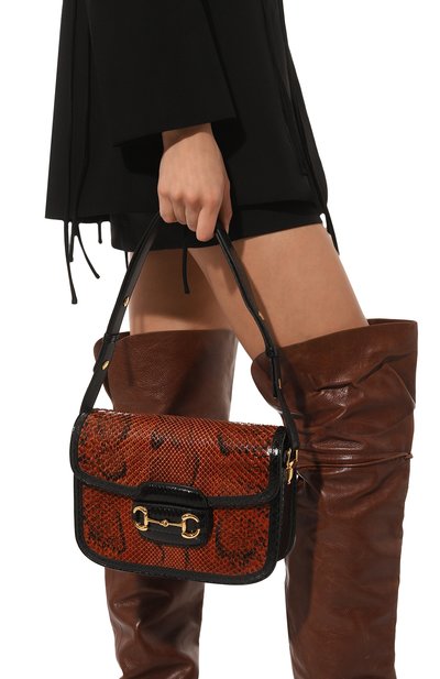 Сумка 1955 horsebit small из кожи питона GUCCI, арт. 602204 LU3HG, фото 2
