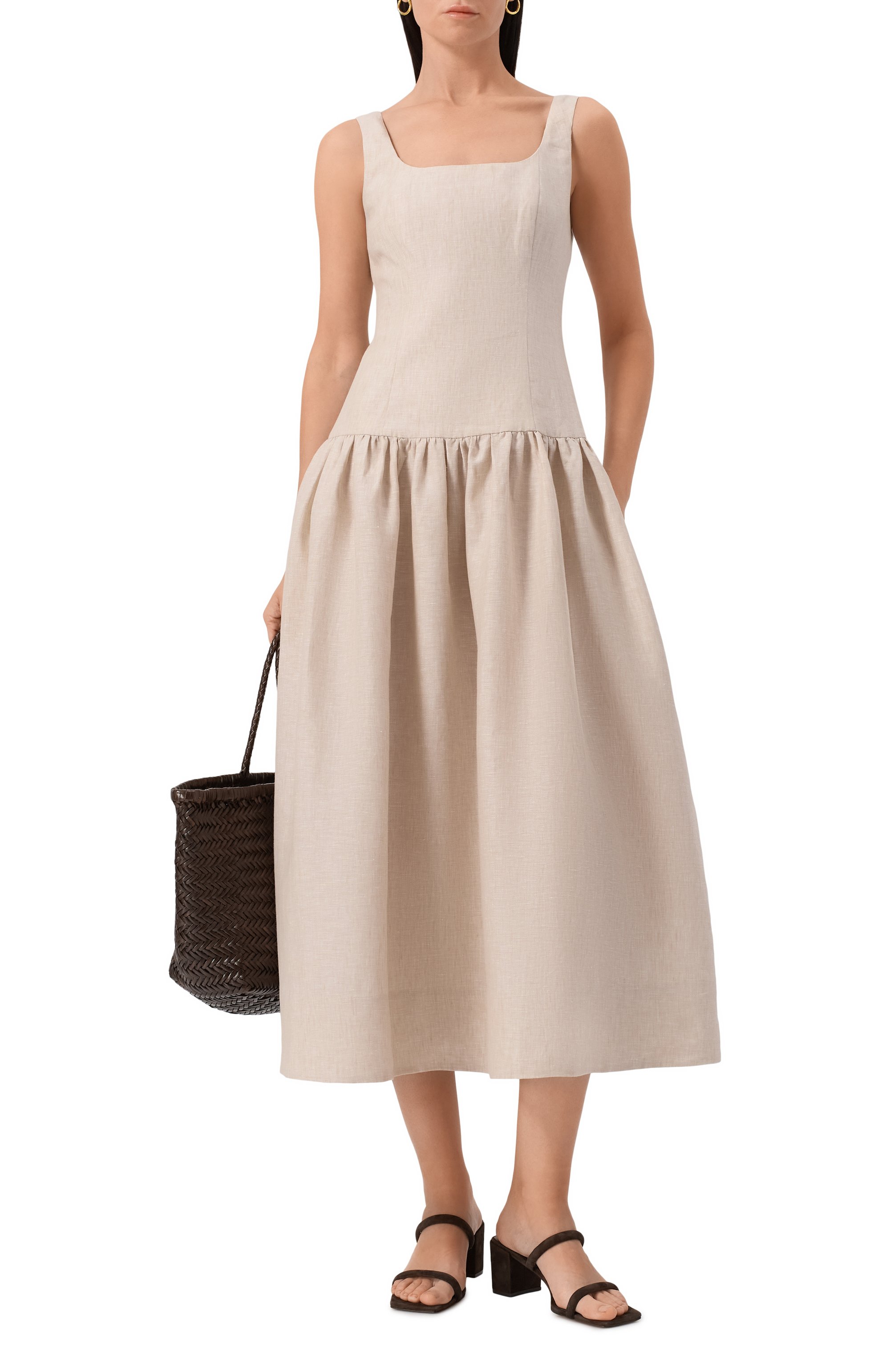 Льняное платье 12 STOREEZ, арт. 131432, фото 2