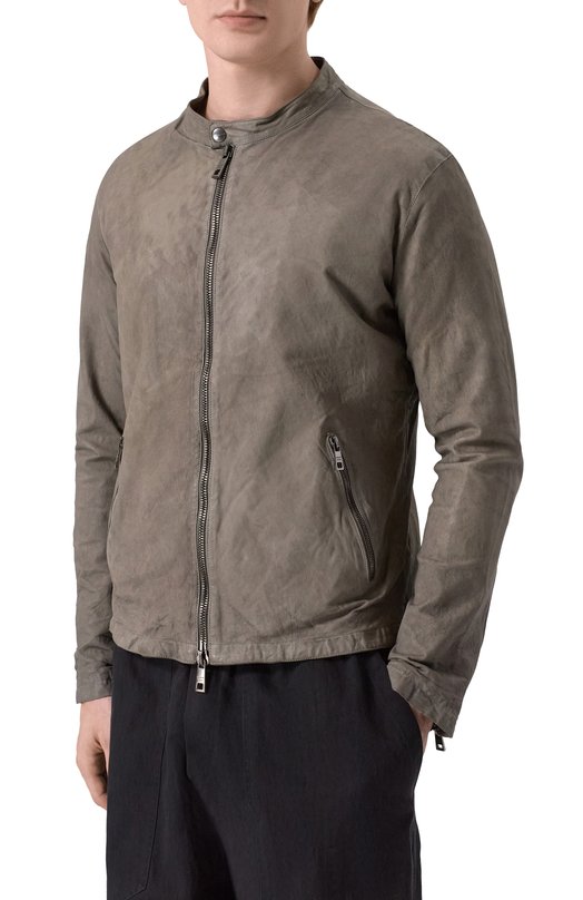 Кожаная куртка Giorgio Brato GU26S8299NAPSTM Серый  GU26S8299NAPSTM Фото 3