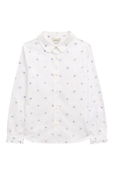 Хлопковая блузка GUCCI, арт. 629516 XWAKV