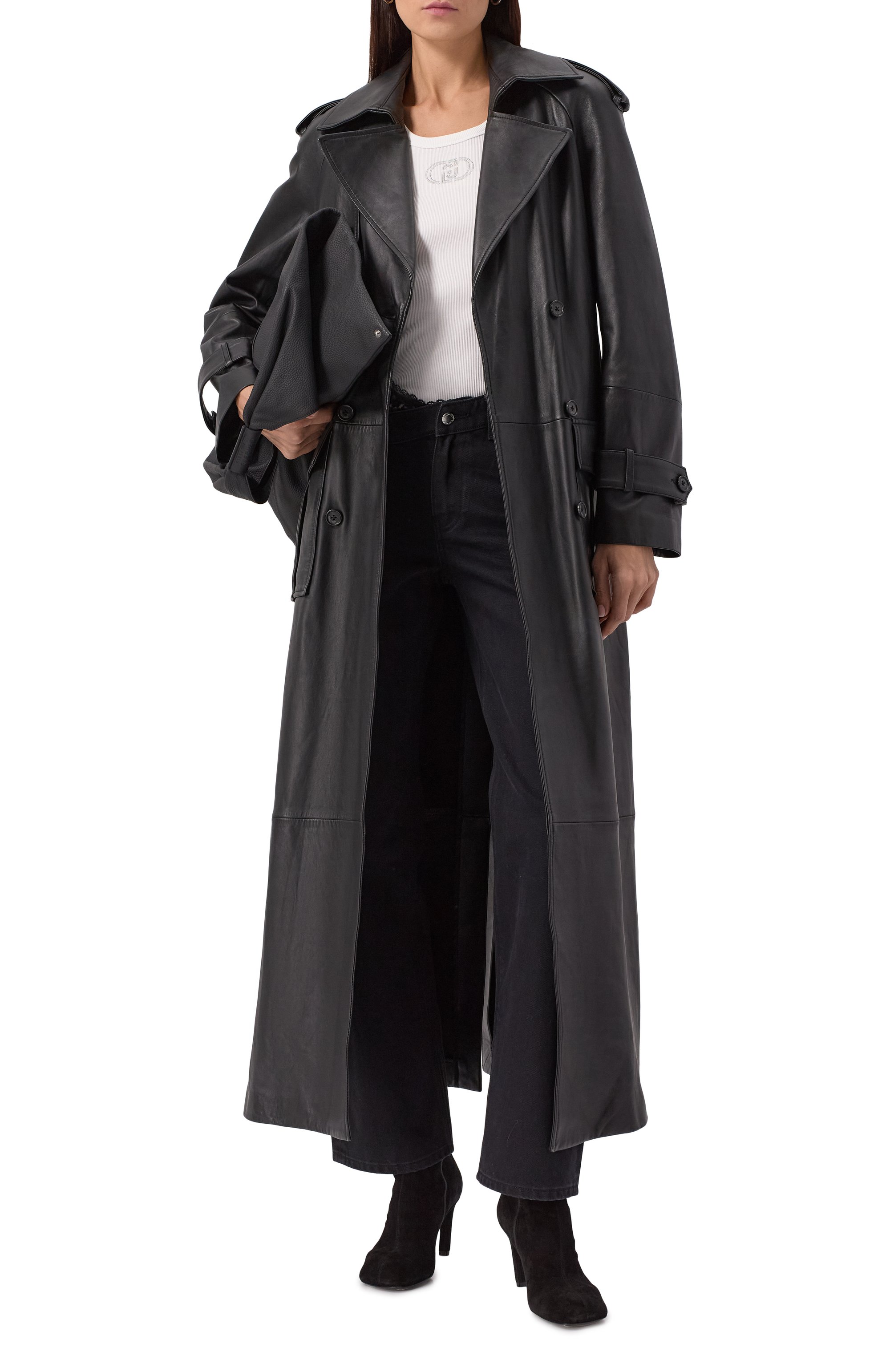 Кожаный тренч GIUSEPPE DI MORABITO, арт. 04SSLD136P 04451, фото 2