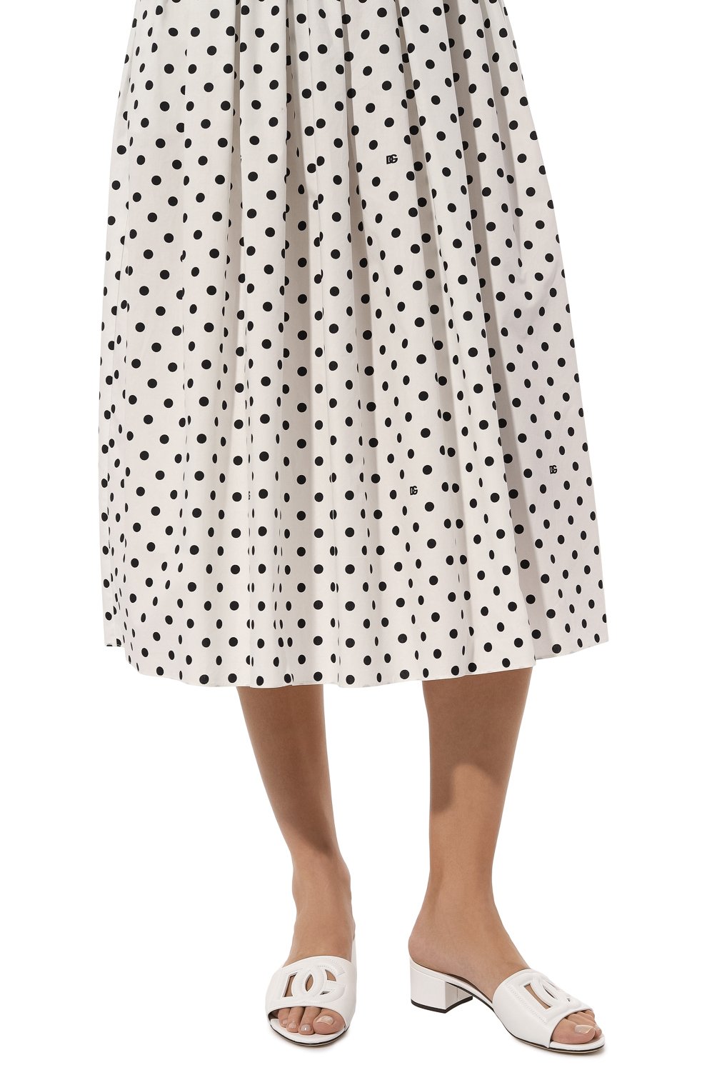 Кожаные мюли bianca DOLCE & GABBANA, арт. CR1755/AY329, фото 3