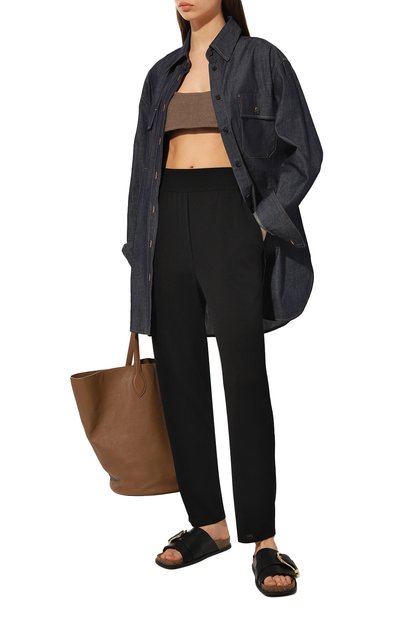 Брюки из шелка и вискозы FREEAGE черного цвета по цене 40040 руб., арт. W23.PT042.6070.900, фото 2 Брюки из шелка и вискозы FREEAGE, арт. W23.PT042.6070.900, фото 2