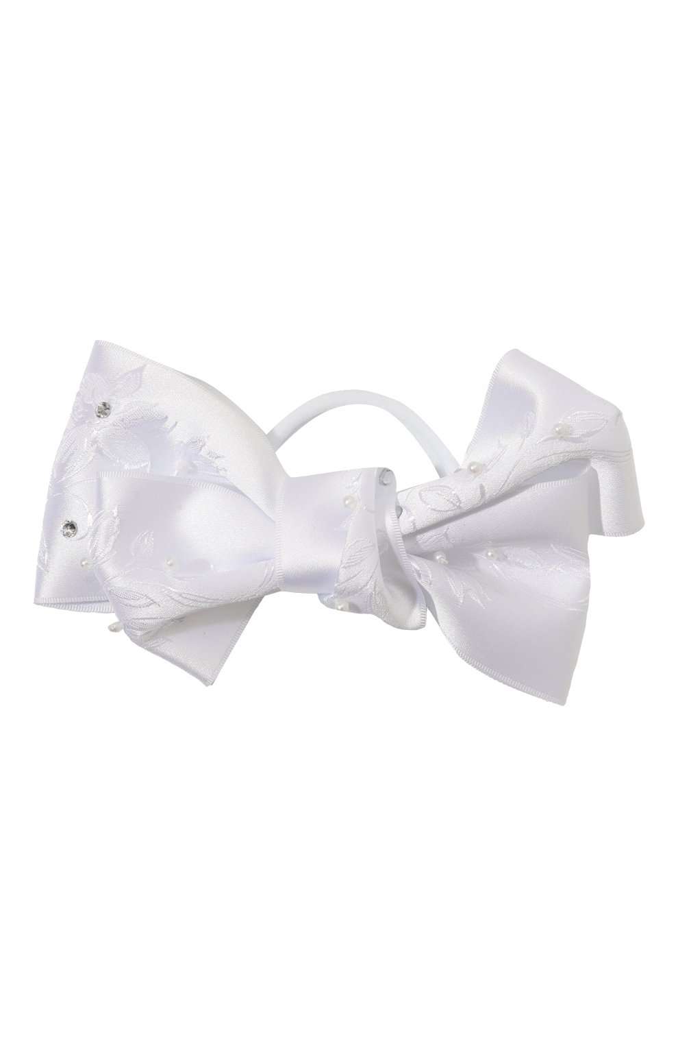 Бант-резинка JUNEFEE белого цвета по цене 1850 руб., арт. 7798, фото 1 Бант-резинка JUNEFEE, арт. 7798, фото 1