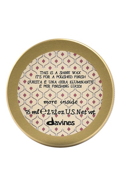 Женского воск блеск more inside для глянцевого ф иниша (75ml) DAVINES, арт. 87055