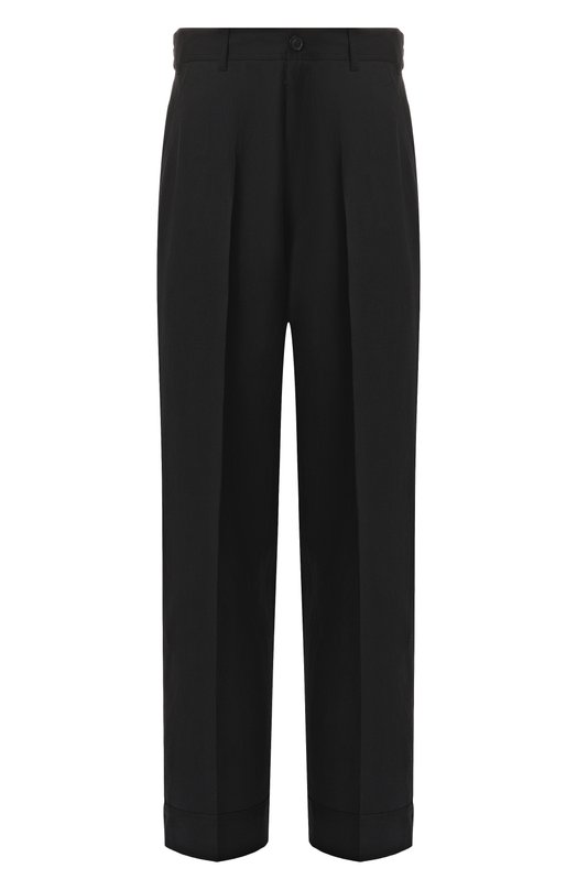 Брюки из шерсти и льна Maison Margiela S50KA0678/M35287 Чёрный S50KA0678/M35287