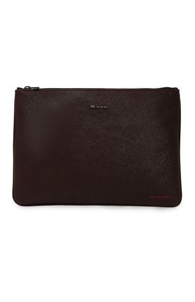 Мужской кожаный футляр для документов KITON, арт. UBA0046N0108604
