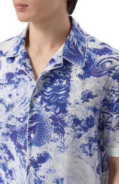 Рубашка изо льна и хлопка PHILIPP PLEIN, арт. SAFC MRP2551 PTE003N, фото 5