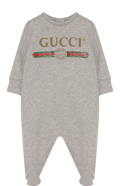 Хлопковая пижама с логотипом бренда GUCCI, арт. 504123/X3L64, фото 1